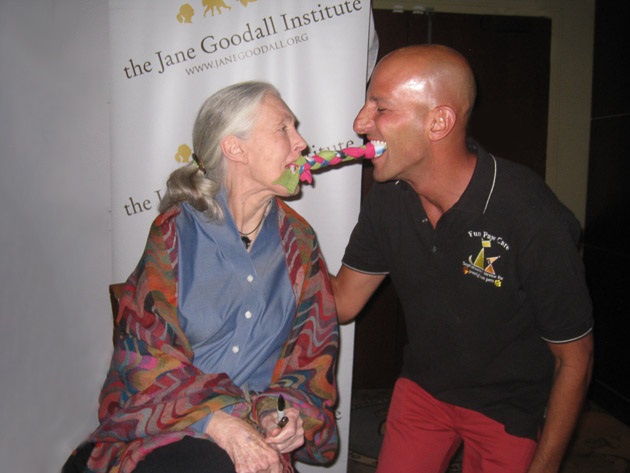 Jane Goodall and Russell Hartstein team up to help homeless dogs