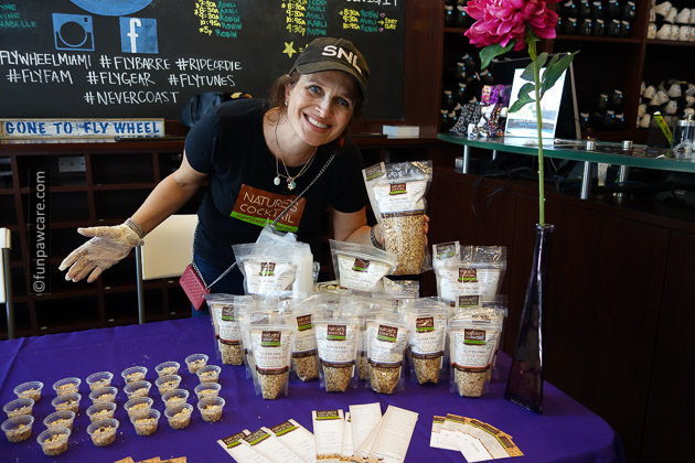 Lady selling granola 
