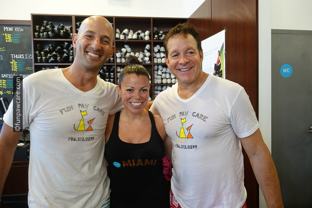 Russell Hartstein and Steve Guttenberg and woman in Fly wheel