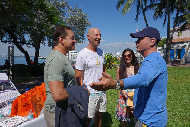 Russell Hartstein and Steve Guttenberg and Mayor Philip Levine and commissioner Micky Steinberg 