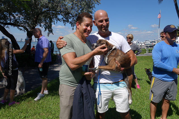 Russell Hartstein and Steve Guttenberg and homless dog