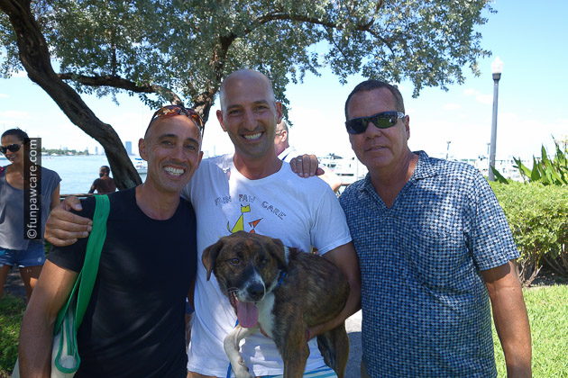 Mike Tenzer Russell Hartstein and friends with foster dogs