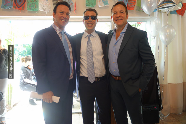 Steve Guttenberg, David New and Rick Folbaum