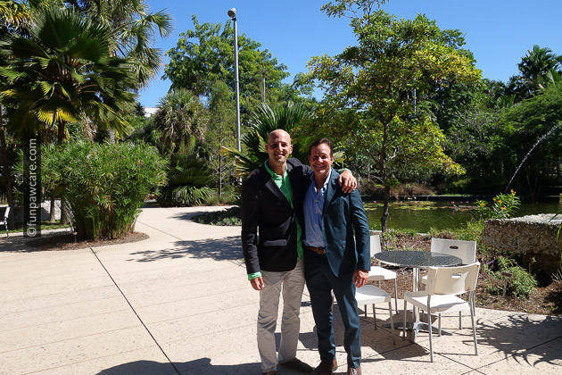 Steve Guttenberg and Russell Hartstein Miami Beach Botanical Garden