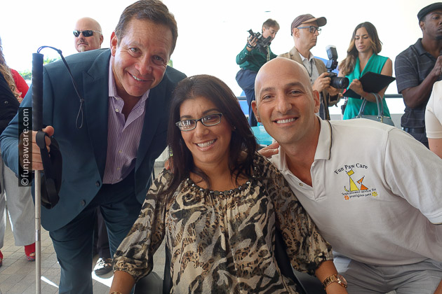 Steve Guttenberg, Russell Hartstein and Sabrina Cohen